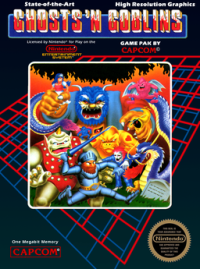 Ghost 'n Goblins PAL NES PAL box art